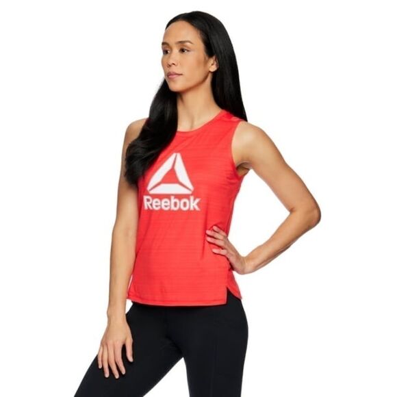 Nwt Reebok Women's Essence Graphic Tank With Mesh Panel SZ XL - Picture 2 of 5